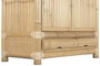 DKD Home Decor Armario Tropical Ratán Bambú Natural 120 x 60 x 180 cm