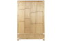 DKD Home Decor Armario Tropical Ratán Bambú Natural 120 x 60 x 180 cm