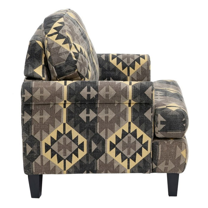 Ixia Sillón Negro-taupe en Tejido y Madera