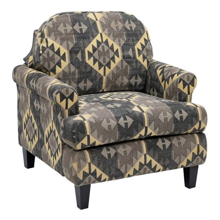 Ixia Sillón Negro-taupe en Tejido y Madera