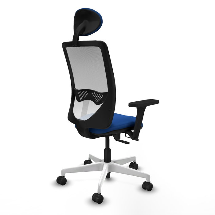 PIQUERAS Y CRESPO Silla de oficina Zulema con mecanismo Sincro/Traslack, Azul y Blanco PIQUERAS Y CRESPO Silla de oficina Zulema con mecanismo Sincro/Traslack, Azul y Blanco