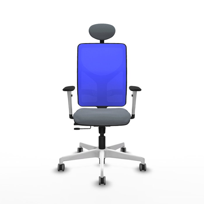 PIQUERAS Y CRESPO Silla de oficina Motilla Gris y Azul PIQUERAS Y CRESPO Silla de oficina Motilla Gris y Azul