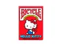 Bicycle Baraja de Cartas Hello Kitty 50 Aniversario para Poker, Magia, Cardistry y Coleccionismo
