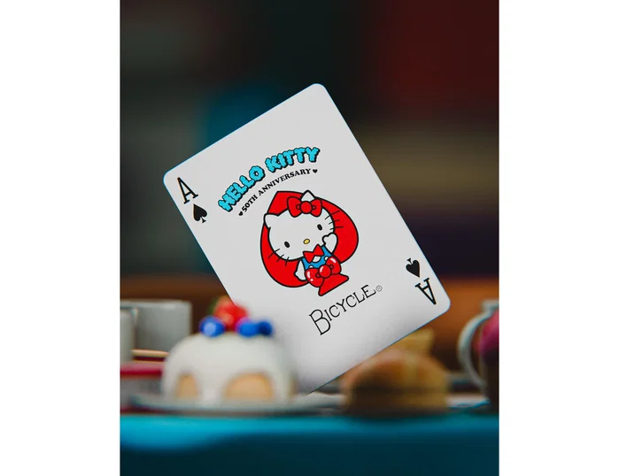 Fournier Baraja de cartas Bicycle Hello Kitty 50 Aniversario