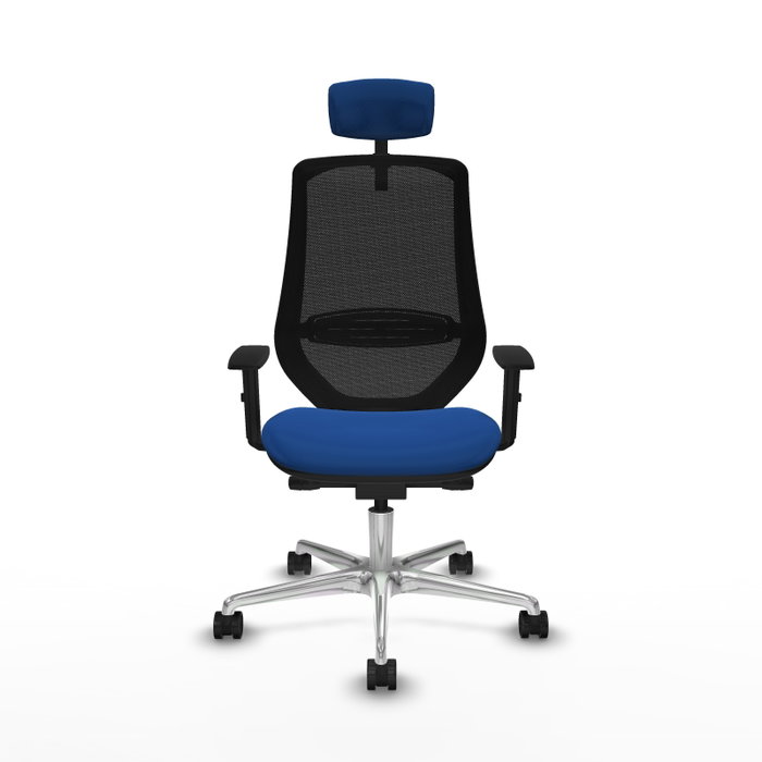 PIQUERAS Y CRESPO Silla de oficina Mardos Azul/Negro con mecanismo Sincro/Traslack