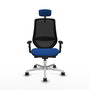 PIQUERAS Y CRESPO Silla de oficina Mardos Azul/Negro con mecanismo Sincro/Traslack