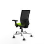 PIQUERAS Y CRESPO Silla de oficina Yunquera con mecanismo Sincro, Pistacho y Negro