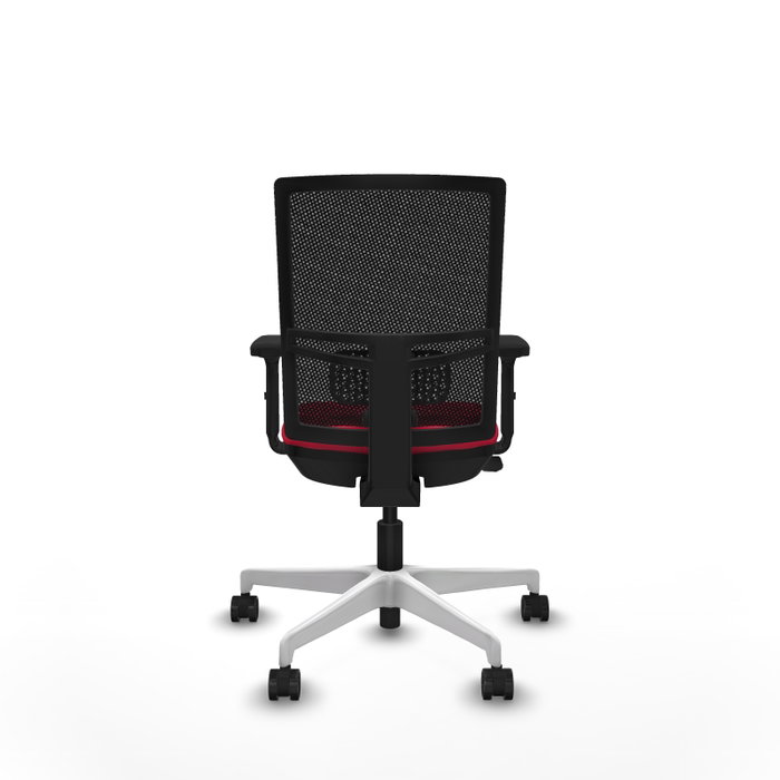 PIQUERAS Y CRESPO Silla de oficina Yunquera con mecanismo Sincro/Traslack, Rojo/Negro PIQUERAS Y CRESPO Silla de oficina Yunquera con mecanismo Sincro/Traslack, Rojo/Negro