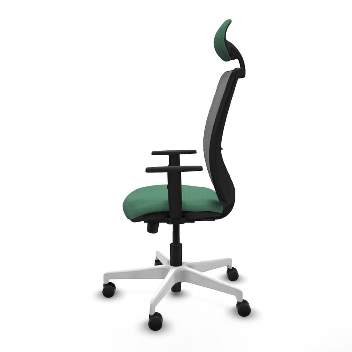 PIQUERAS Y CRESPO Silla de oficina Zulema con mecanismo Sincro/Traslack Verde esmeralda y Gris PIQUERAS Y CRESPO Silla de oficina Zulema con mecanismo Sincro/Traslack Verde esmeralda y Gris