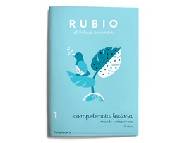 Rubio Cuaderno Competencia Lectora 1 Mundo Sensaciones DIN A5, 44 Páginas