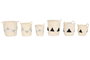 DKD Home Decor Set de 3 Cestas de Seagrass Surtidas