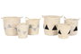 DKD Home Decor Set de 3 Cestas de Seagrass Surtidas