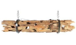 DKD Home Decor Lámpara de Techo de Raíz de Teca Reciclada 180x33x33 cm