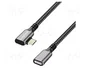 LOGILINK Cable USB 3.2 Gen 2 USB-C a USB-C, 10 Gbps, 0,5 m, Negro/Gris