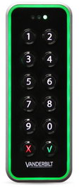 Vanderbilt VR50M-MF Lector de Tarjetas Mifare EV1 con Teclado, Mullion