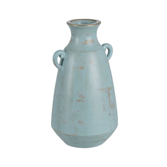 Ixia Jarrón Turquesa de Terracota Decoración 25 x 27 x 45 cm Ixia Jarrón Turquesa de Terracota Decoración 25 x 27 x 45 cm