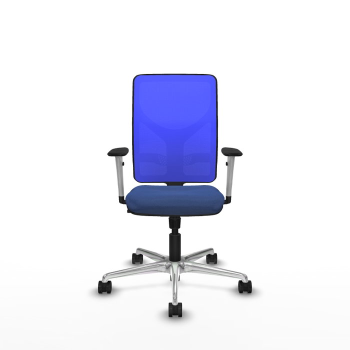 PIQUERAS Y CRESPO Silla de oficina Motilla con mecanismo Sincro, Azul