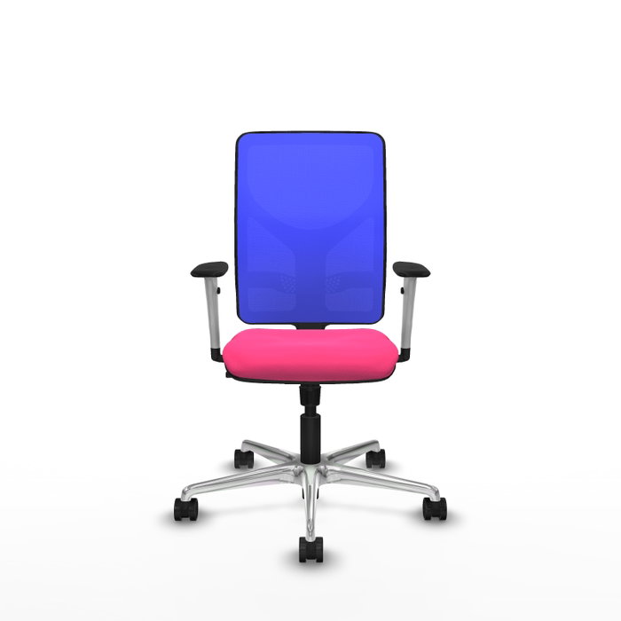 PIQUERAS Y CRESPO Silla de oficina Motilla con mecanismo Sincro, Rosa y Azul