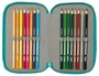 SAFTA Estuche Escolar Triple F.C. Barcelona 37 piezas
