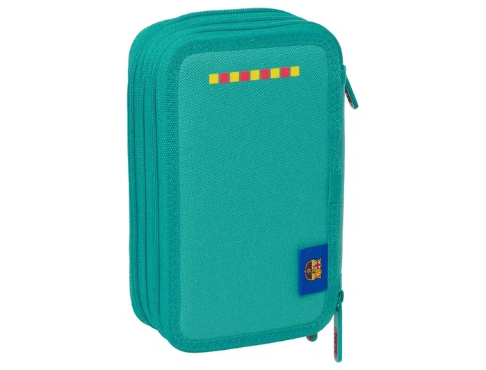 SAFTA Estuche Escolar Triple F.C. Barcelona 37 piezas