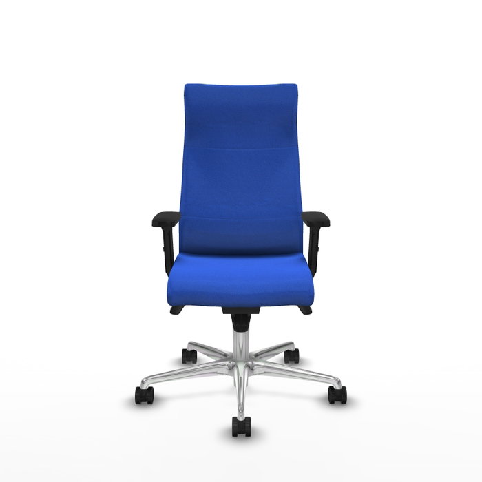 PIQUERAS Y CRESPO Sillón Albacete con Mecanismo Sincro, Tela Azul y Base Aluminio PIQUERAS Y CRESPO Sillón Albacete con Mecanismo Sincro, Tela Azul y Base Aluminio