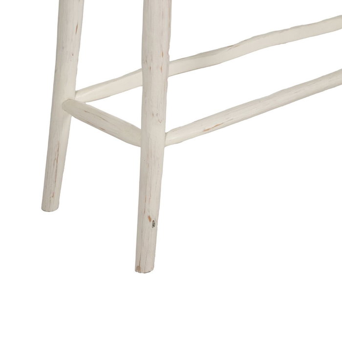 Ixia Consola Blanco Rozado Madera de Teca 120 x 40 x 80 cm Ixia Consola Blanco Rozado Madera de Teca 120 x 40 x 80 cm