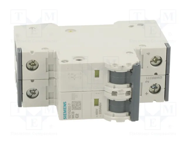 SIEMENS 5SY5202-7 Interruptor magnetotérmico de 2A, 2 polos