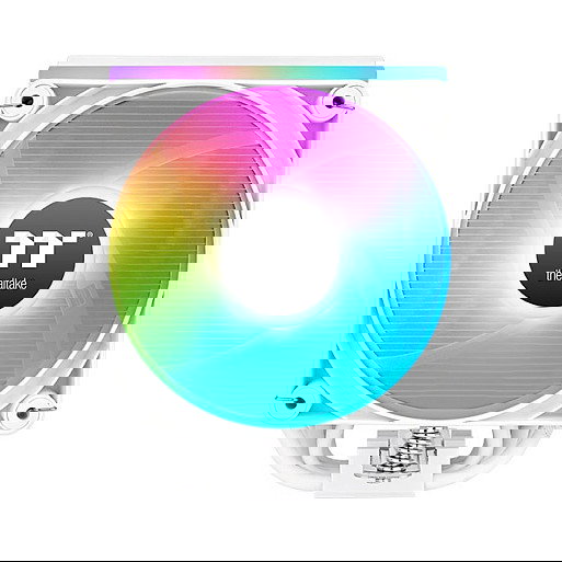 Thermaltake ASTRIA 400 ARGB White Air Cooler Refrigerador de CPU con Iluminación LED RGB y Ventilador PWM de 12cm