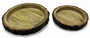 DKD Home Decor Set de 2 Centros de Mesa de Acacia Tronco Natural 36x36x4 cm