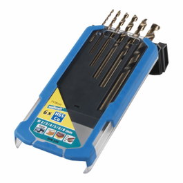 Wolfcraft Juego de 6 Brocas para Metal HSS Cobalto Rectificadas ø2,0 - 8,00 mm