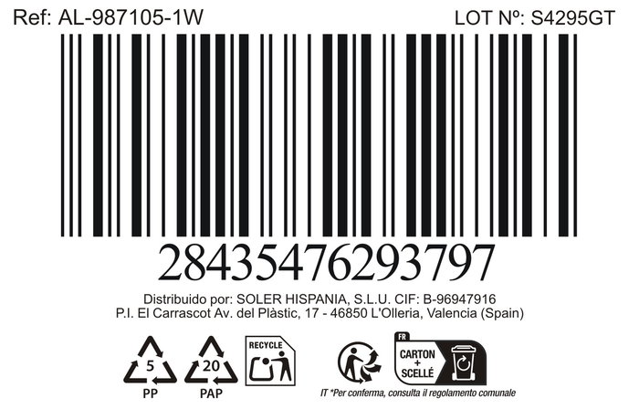 Inde Cubertería Niza, 16 Piezas de Acero Inoxidable, Color Blanco Aluminio, Juego de Cubiertos Completo (3 Unidades)