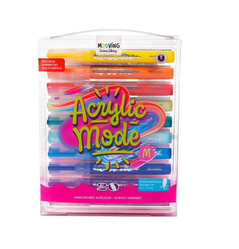 MOOVING Rotulador Acrílico 3.4-3.7mm Pack de 20 MOOVING Rotulador Acrílico 3.4-3.7mm Pack de 20