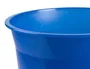 Q-connect Papelera de plástico azul translucido, 13 litros, 275x285 mm
