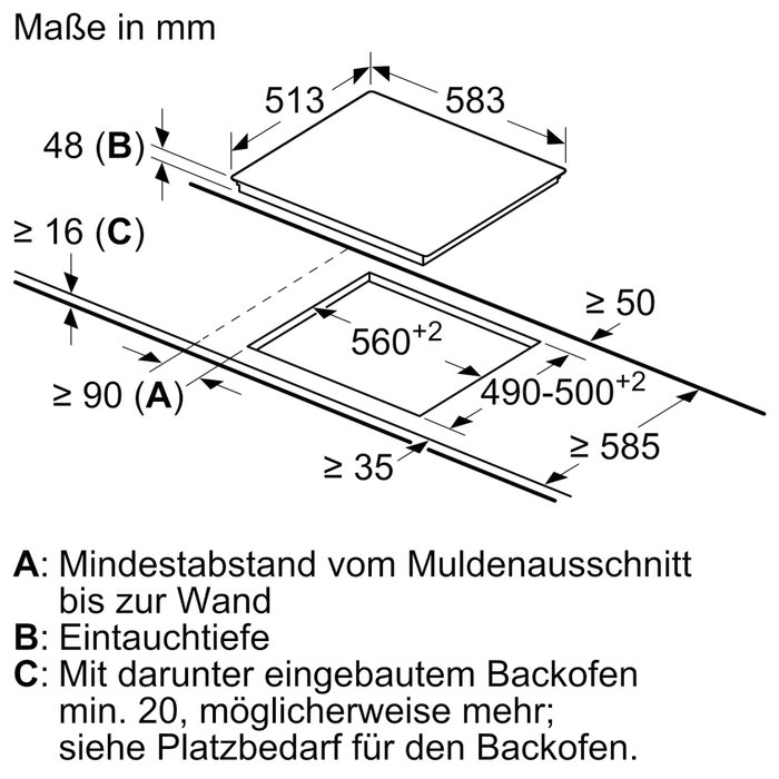 Siemens ET645HN17E iQ300 Glaskeramik-Kochstelle 60cm