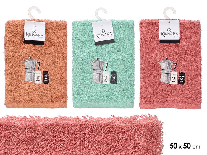 KINVARA Paño de Algodón para Cafeteras, Pack de 24 unidades, 50x50cm KINVARA Paño de Algodón para Cafeteras, Pack de 24 unidades, 50x50cm