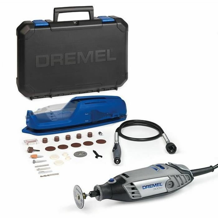 Dremel Kit de herramientas multiusos 3000 (130 W) con eje flexible y 25 accesorios
