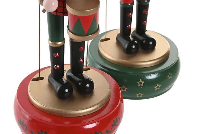 DKD Home Decor Caja Musical de Cascanueces Surtido de 3 Unidades