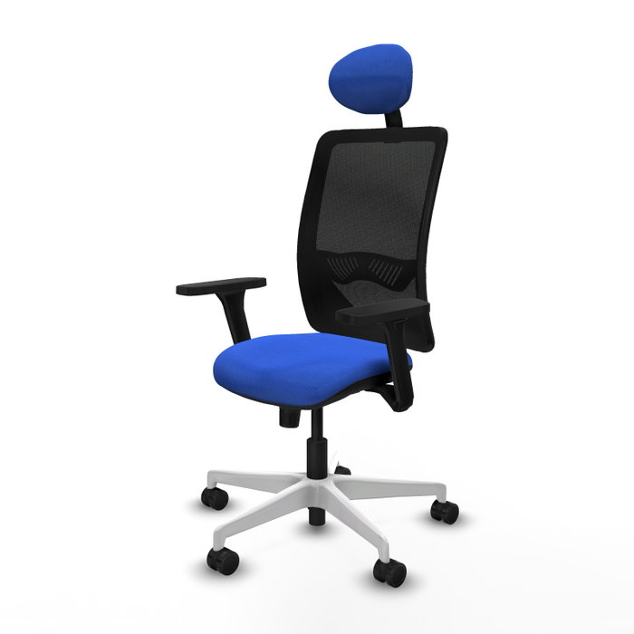 PIQUERAS Y CRESPO Silla de oficina Zulema con Mecanismo Sincro, Azul y Negro PIQUERAS Y CRESPO Silla de oficina Zulema con Mecanismo Sincro, Azul y Negro