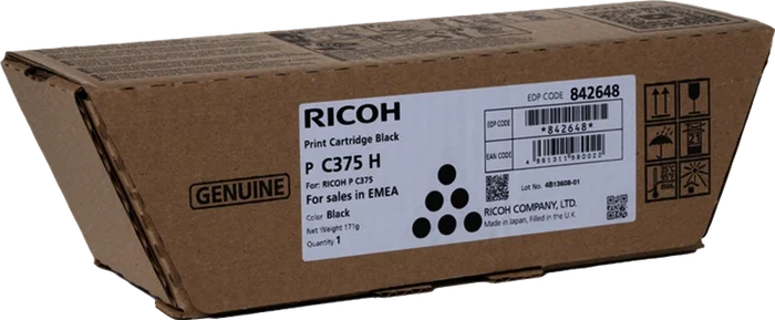 Ricoh P C375H Tóner Negro Original 13.500 Páginas (842648) Ricoh P C375H Tóner Negro Original 13.500 Páginas (842648)