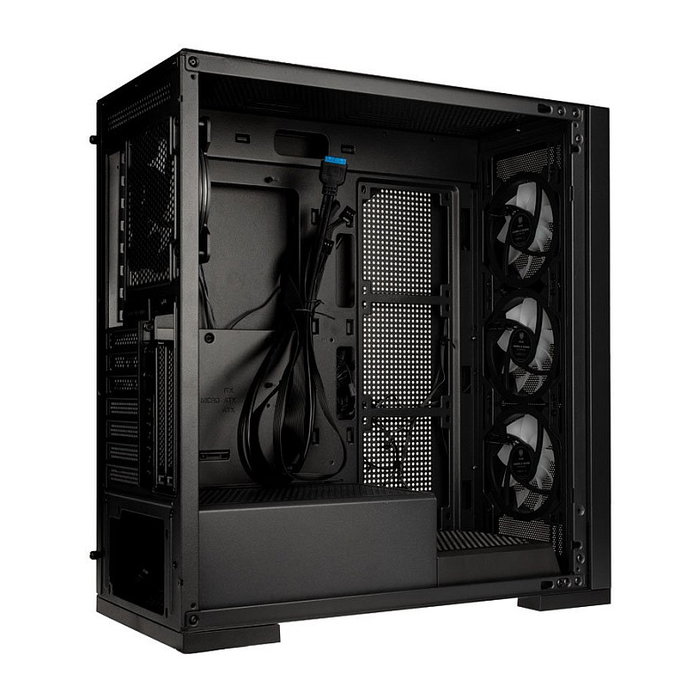 Kolink Unity Meshbay ARGB Midi-Tower, Vidrio Templado - schwarz