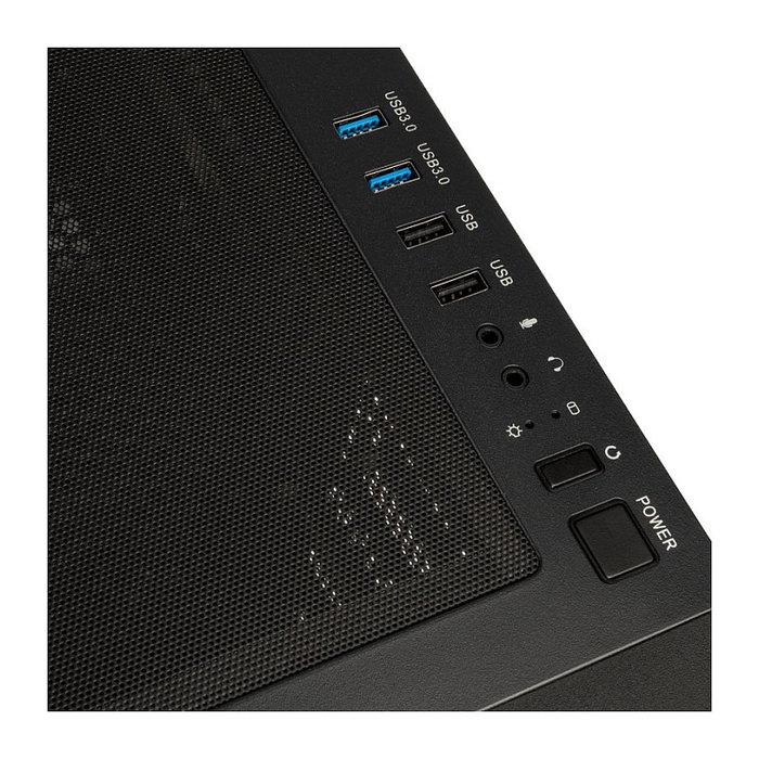 Kolink Unity Meshbay ARGB Midi-Tower, Vidrio Templado - schwarz