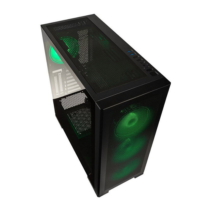 Kolink Unity Meshbay ARGB Midi-Tower, Vidrio Templado - schwarz