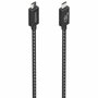 Aisens Cable USB4 Gen3x2 Aluminio 40Gbps 8K@60Hz 240W Negro 1.5m