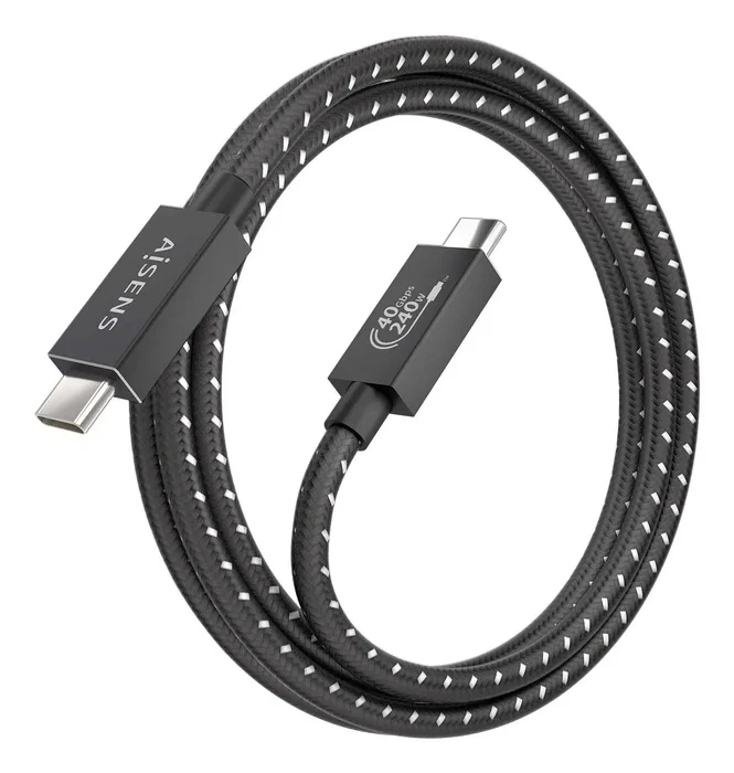 Aisens Cable USB4 Gen 3x2 USB-C a USB-C 1,5m 40Gbps 240W Negro Aisens Cable USB4 Gen 3x2 USB-C a USB-C 1,5m 40Gbps 240W Negro