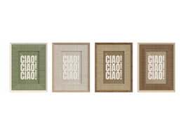 DKD Home Decor Set de Marcos de Fotos Surtido 16x21 cm en PS y Cristal