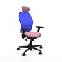 PIQUERAS Y CRESPO Silla de oficina Jorquera Rosa y Azul