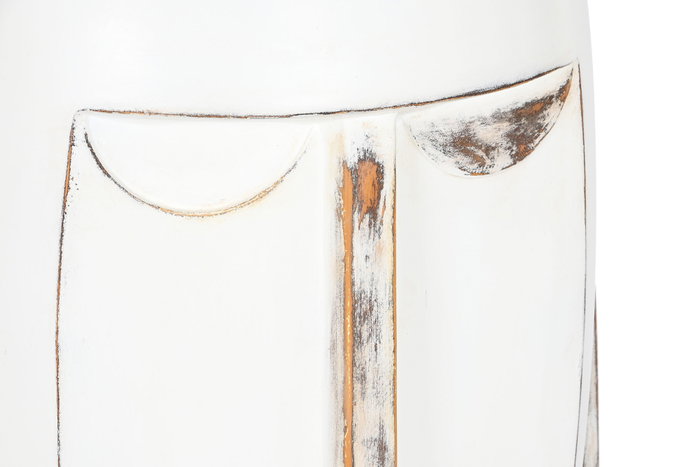 DKD Home Decor Macetero Moderno Blanco Fibra de Vidrio 36 x 91 x 44.5 cm