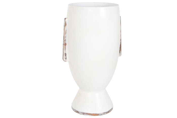 DKD Home Decor Macetero Moderno Blanco Fibra de Vidrio 36 x 91 x 44.5 cm