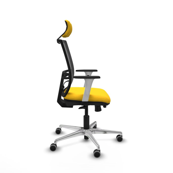 PIQUERAS Y CRESPO Silla de oficina Yunquera con mecanismo Sincro/Traslack Amarillo/Negro PIQUERAS Y CRESPO Silla de oficina Yunquera con mecanismo Sincro/Traslack Amarillo/Negro