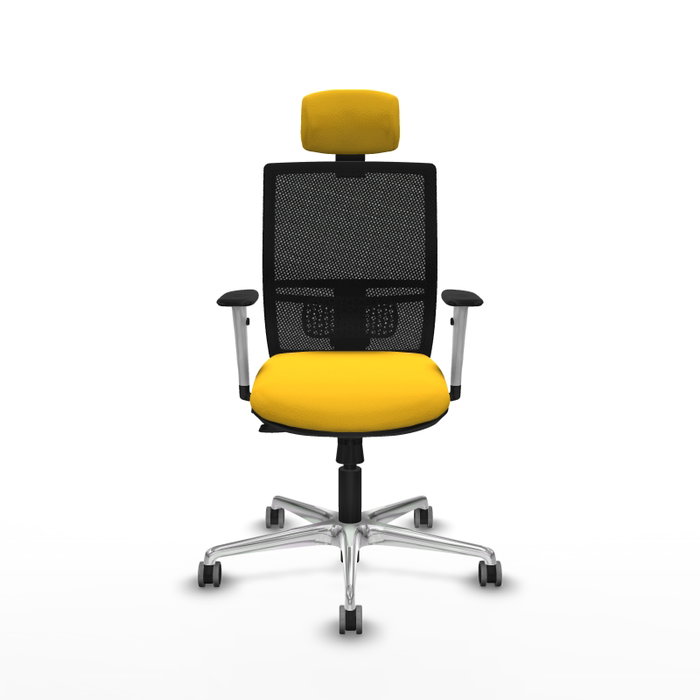 PIQUERAS Y CRESPO Silla de oficina Yunquera con mecanismo Sincro/Traslack Amarillo/Negro PIQUERAS Y CRESPO Silla de oficina Yunquera con mecanismo Sincro/Traslack Amarillo/Negro